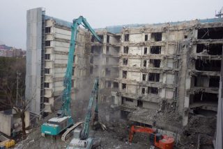 旧鹿児島市立病院本館高層棟地上部ほか解体 工事
